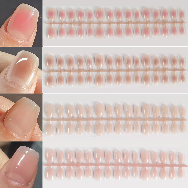 30pcs Gradient เล็บปลอม French - Nail Art Pink บทวิจารณ์และราคา