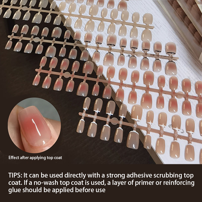 30pcs Gradient เล็บปลอม French - Nail Art Pink บทวิจารณ์และราคา