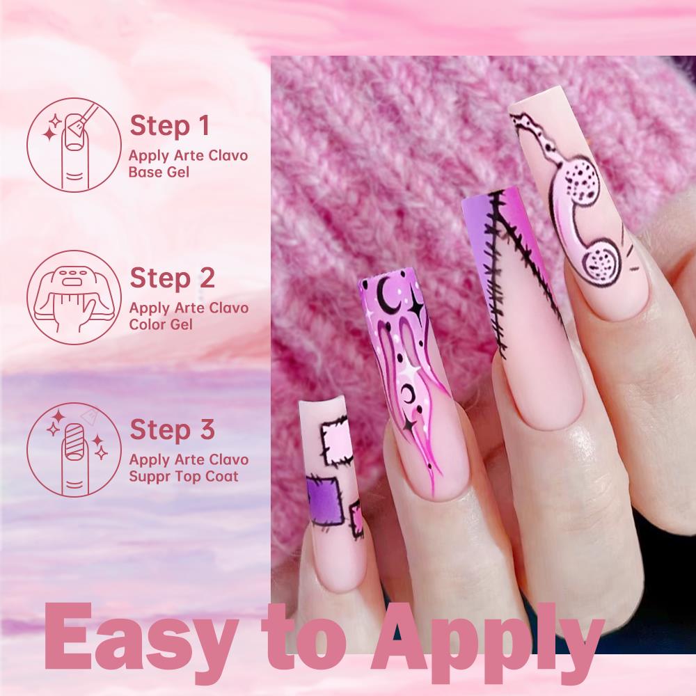 อาร์เต คลาว ซีรีส์สีส้มเหลืองเ - Nail Art Orange บทวิจารณ์และราคา