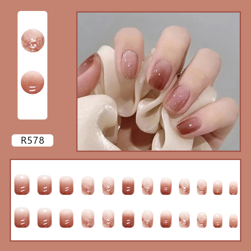 24ชิ้นสีชมพูสดใสสีไล่ระดับสีเค - Nail Art Pink บทวิจารณ์และราคา