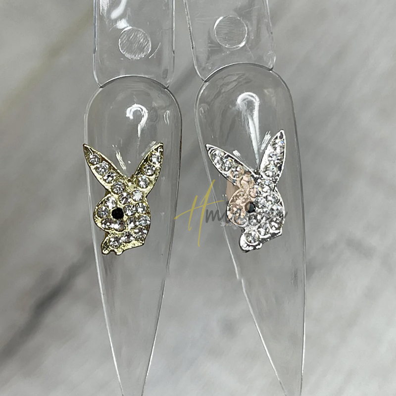 จี้ตกแต่งเล็บรูปหัวกระต่าย 3 ม - Nail Art Valentines Day บทวิจารณ์และราคา
