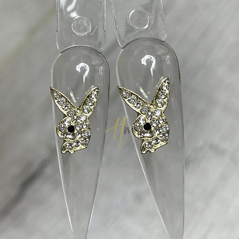 จี้ตกแต่งเล็บรูปหัวกระต่าย 3 ม - Nail Art Valentines Day บทวิจารณ์และราคา