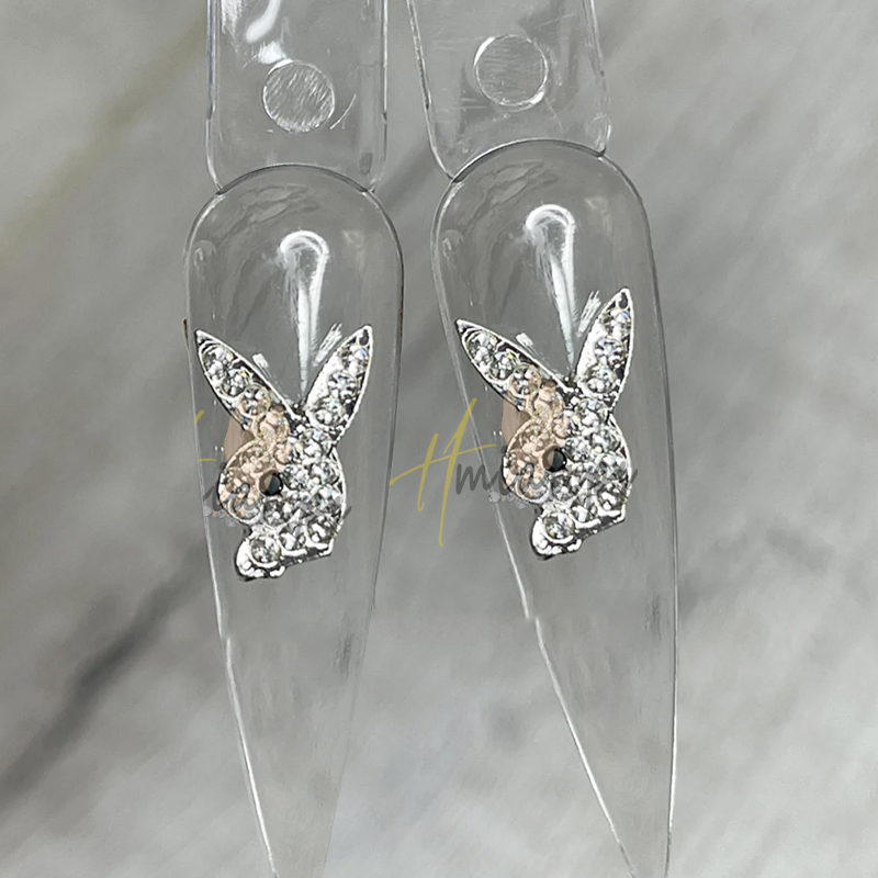 จี้ตกแต่งเล็บรูปหัวกระต่าย 3 ม - Nail Art Valentines Day บทวิจารณ์และราคา