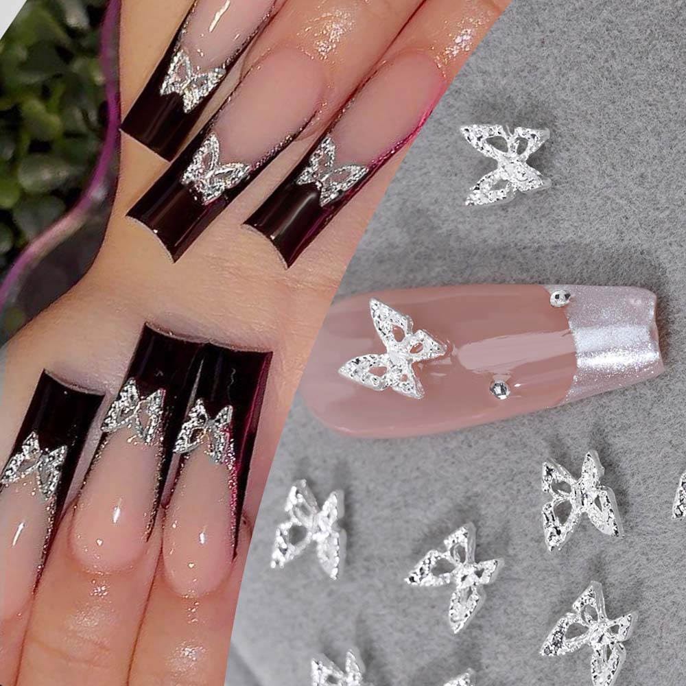 20pcs 3D ประณีต Hollow ผีเสื้อ - Nail Art Valentines Day บทวิจารณ์และราคา