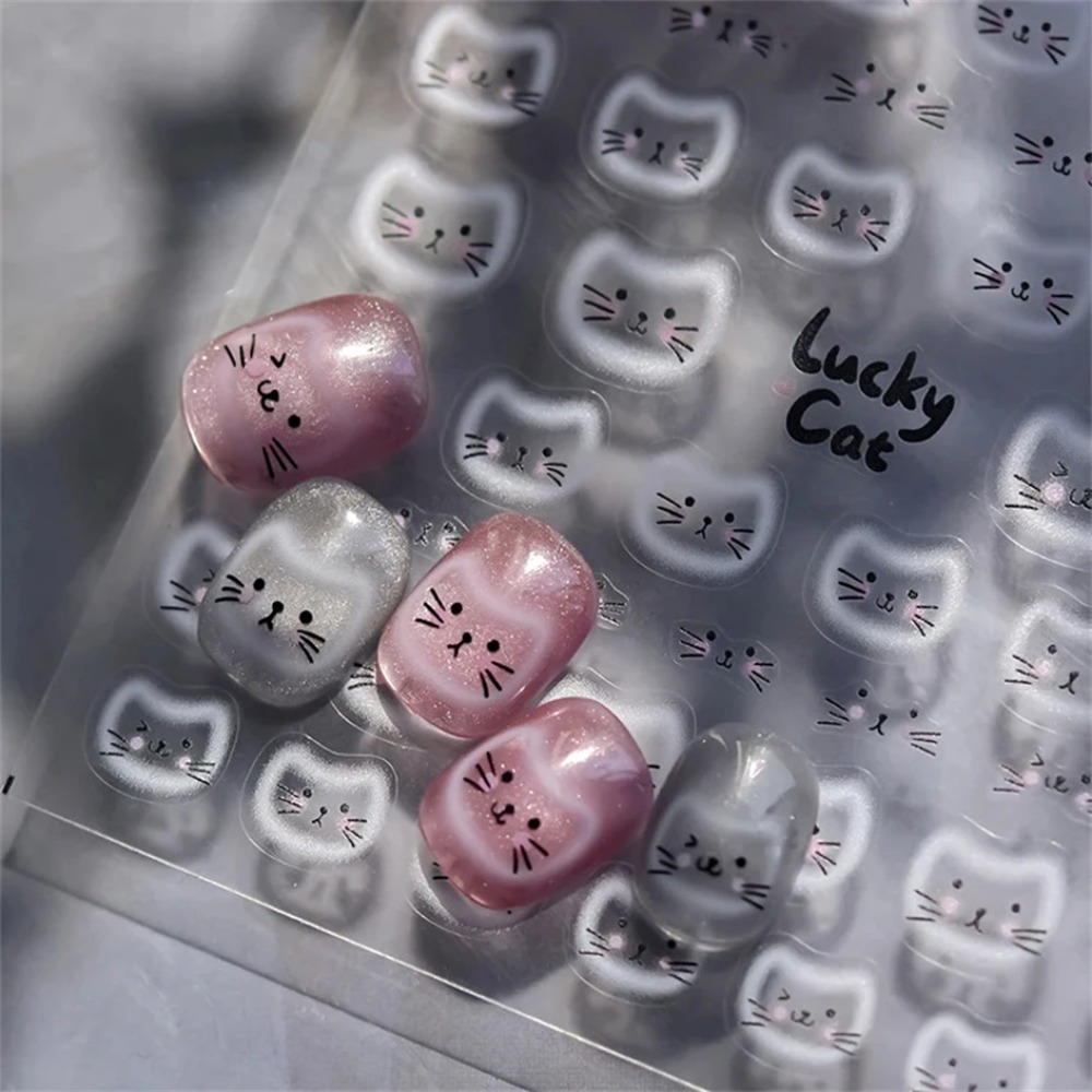 สติกเกอร์ตกแต่งเล็บลายแมวสีขาว - Nail Art Orange บทวิจารณ์และราคา