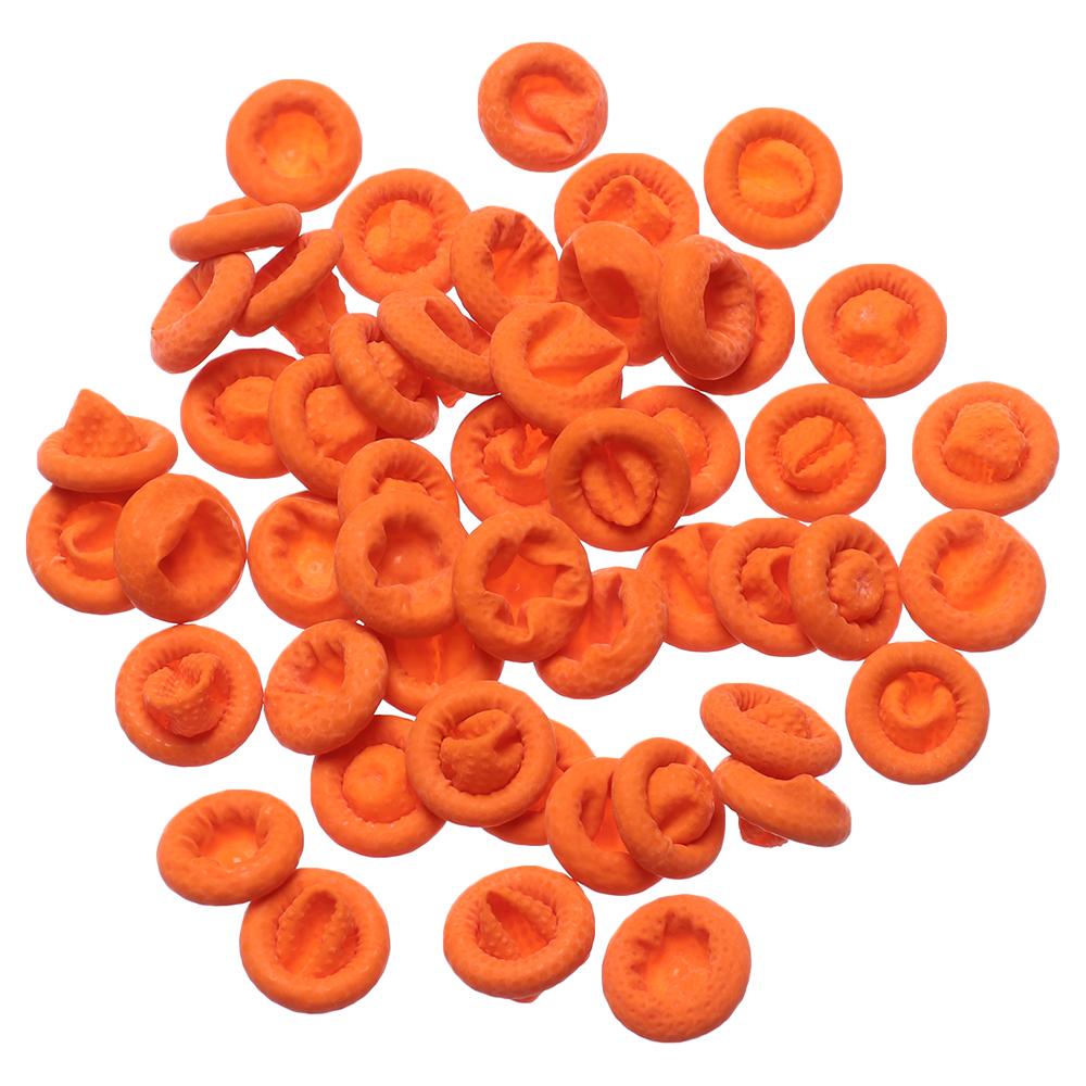 100 ชิ้น ปลอกนิ้วมือยางป้องกัน - Nail Art Orange บทวิจารณ์และราคา