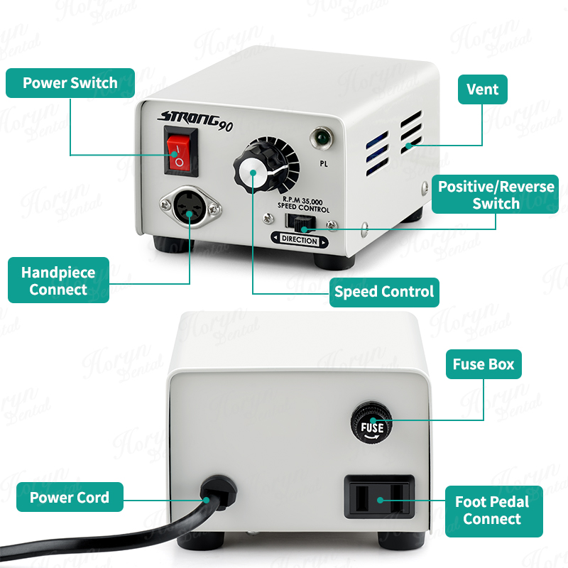 65W 90 Micromotor 102L/E ประเภ - Nail Drill Machine บทวิจารณ์และราคา