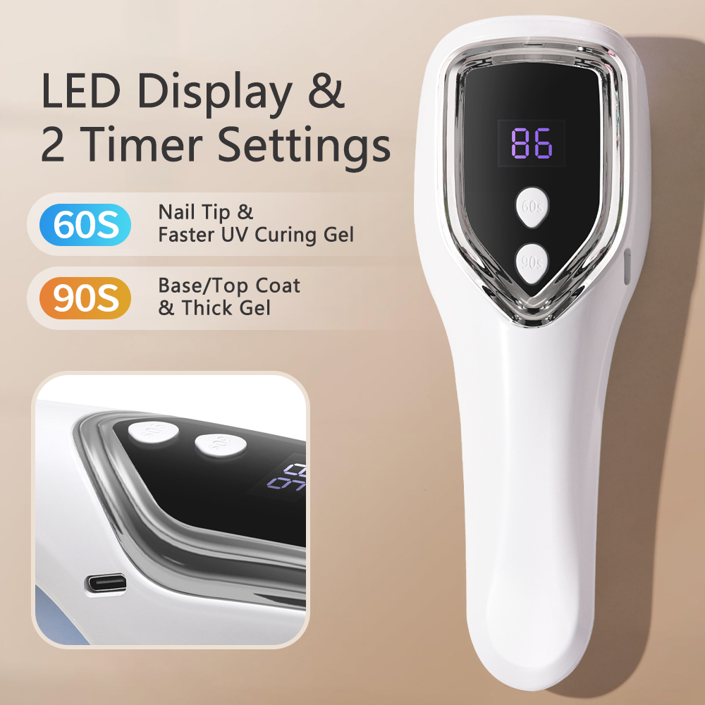 เครื่องอบเล็บ UV LED แบบพกพา ช - Nail Art Ombre บทวิจารณ์และราคา
