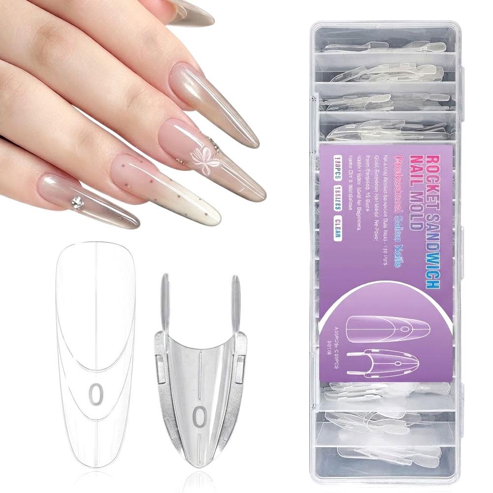120 ชิ้น แม่พิมพ์ทำเล็บแซนวิช  - Nail Art Ombre บทวิจารณ์และราคา