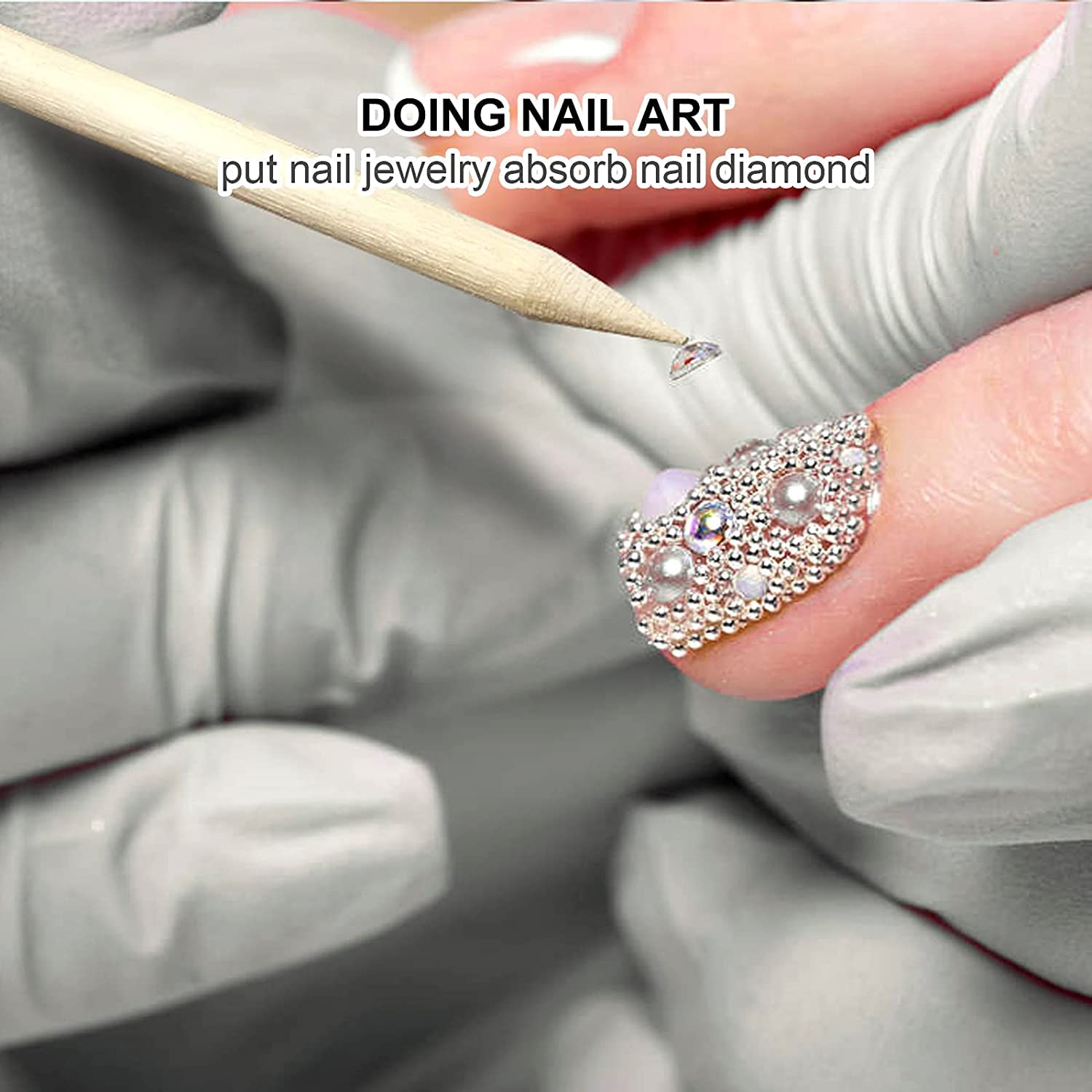 100/50Pcs สีส้มไม้เล็บ Sticks  - Nail Art Orange บทวิจารณ์และราคา